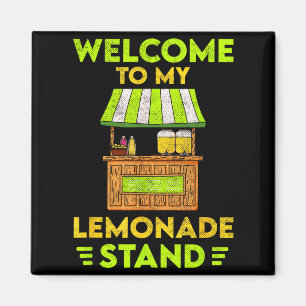 Imã Bem-vindo ao meu Stand de Limonada _ Verão _ Limão