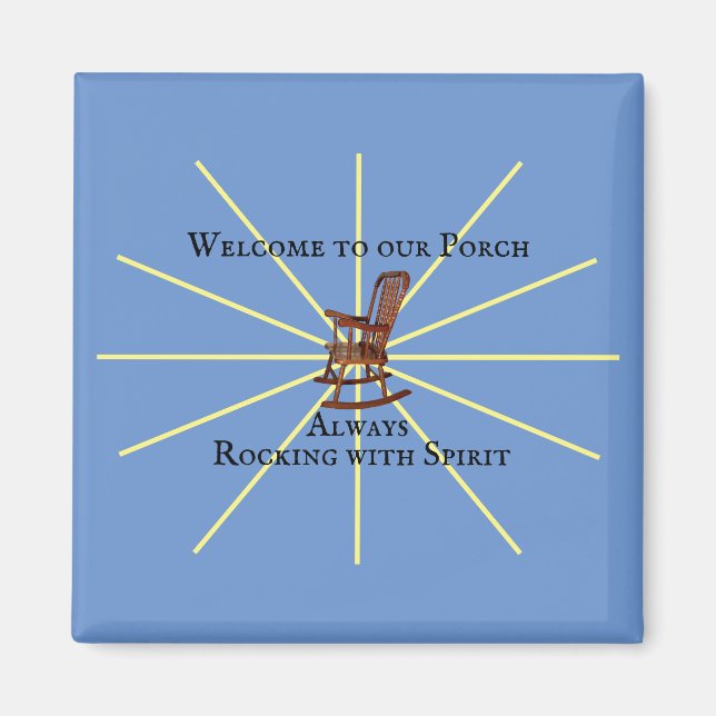 Imã Bem-Vindo Ao Nosso Porch Sempre Atropelando Com Es (Frente)