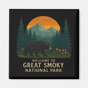 Imã Bem-vindo ao Parque de Montanhas do Enfumaçado de 