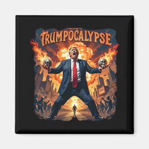 Imã Bem-vindo ao Trump-ocalypse Engraçado Donald Trump