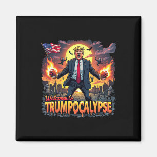 Imã Bem-vindo ao Trump-ocalypse Engraçado Donald Trump