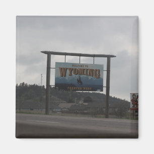 Imã Bem-vindo ao Wyoming Magnet