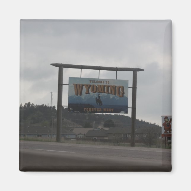 Imã Bem-vindo ao Wyoming Magnet (Frente)