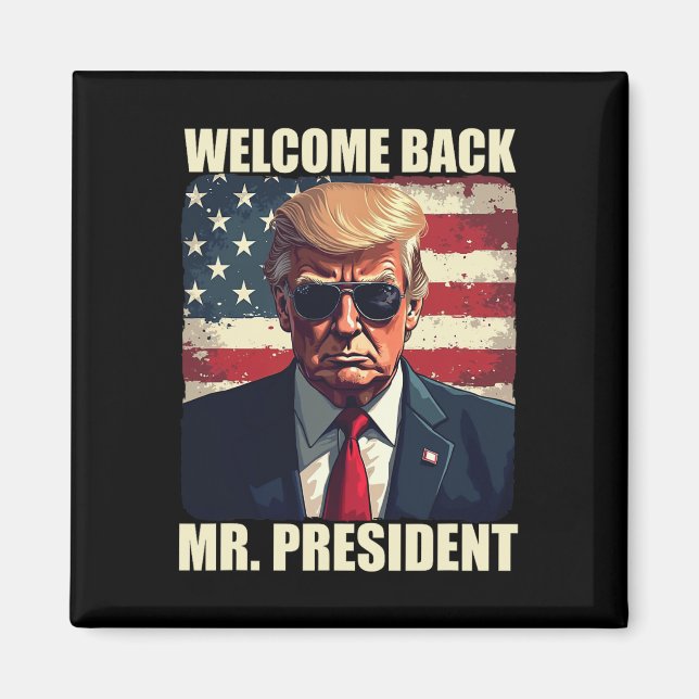 Imã Bem-vindo de volta Sr. Presidente Trump Power nos  (Frente)