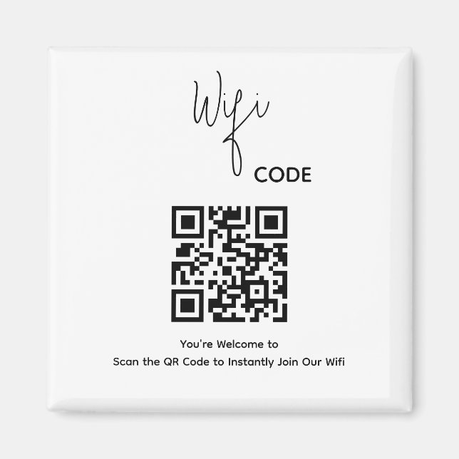 Imã Bem-vindo, Verificação de Código QR para Conectar  (Frente)