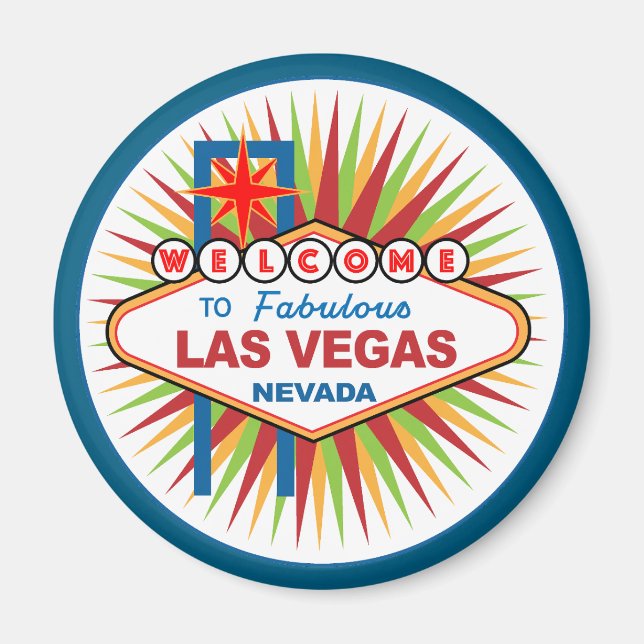 Imã Bem-vindos a Las Vegas Nevada (Frente)