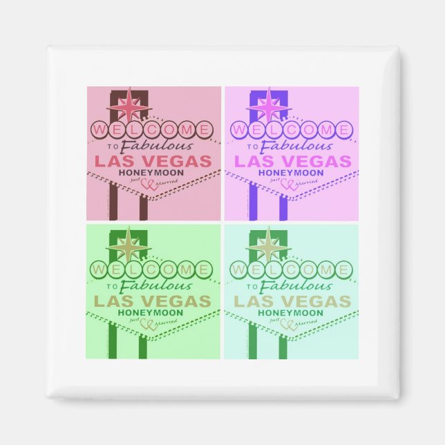 Imã Bem-vindos à Lua de mel de Las Vegas (Frente)