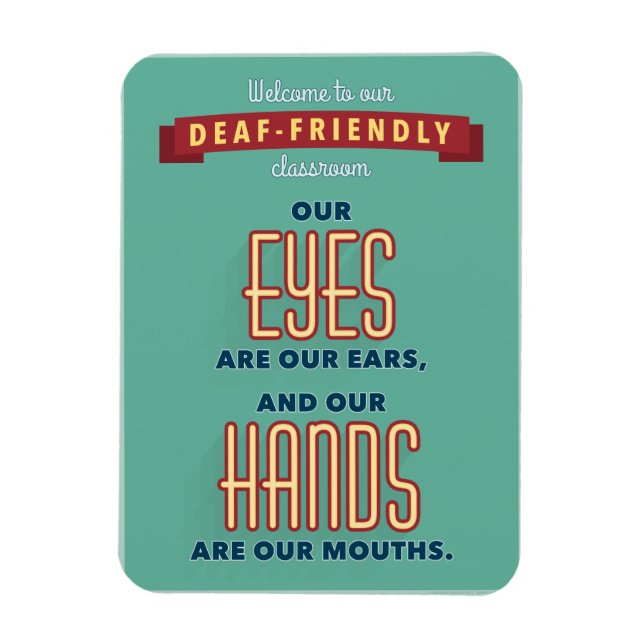 Ímã Bem-vindos à nossa sala de aula amigável. (Vertical)