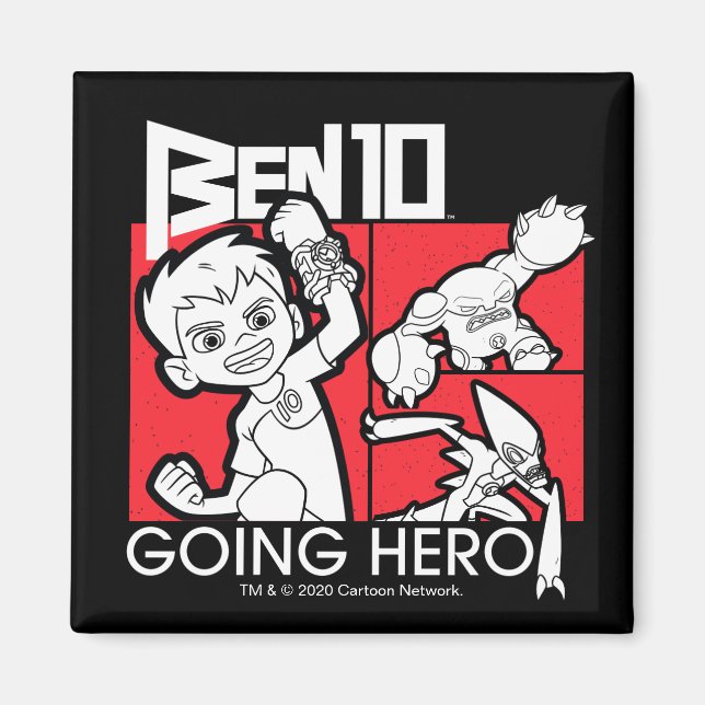 Imã Ben 10 indo para o herói (Frente)