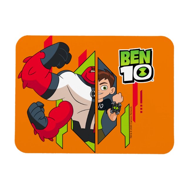 Ímã Ben 10 Transformação de DNA em Quatro Braços (Horizontal)