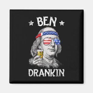 Imã Ben Drankin 4 De Julho Benjamin Franklin Men Amer