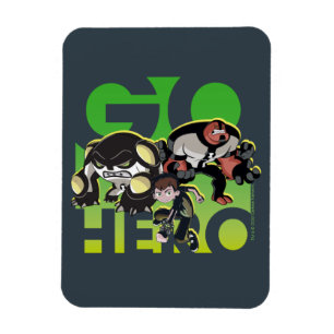 Ímã Ben Tennyson, Cannonbolt e Quatro Braços - Ir Heró