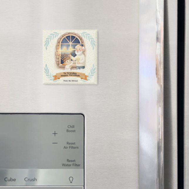 Imã Bênção de Hanukkah - Avô e Criança (In Situ (Fridge))