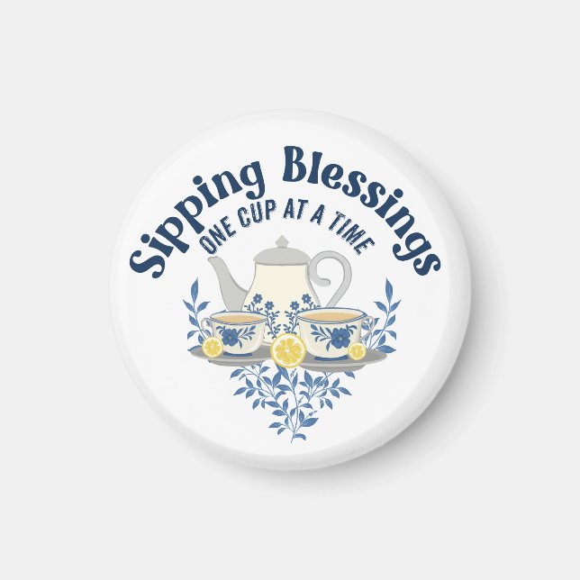 Imã Bênçãos de um copo de cada vez (Frente)