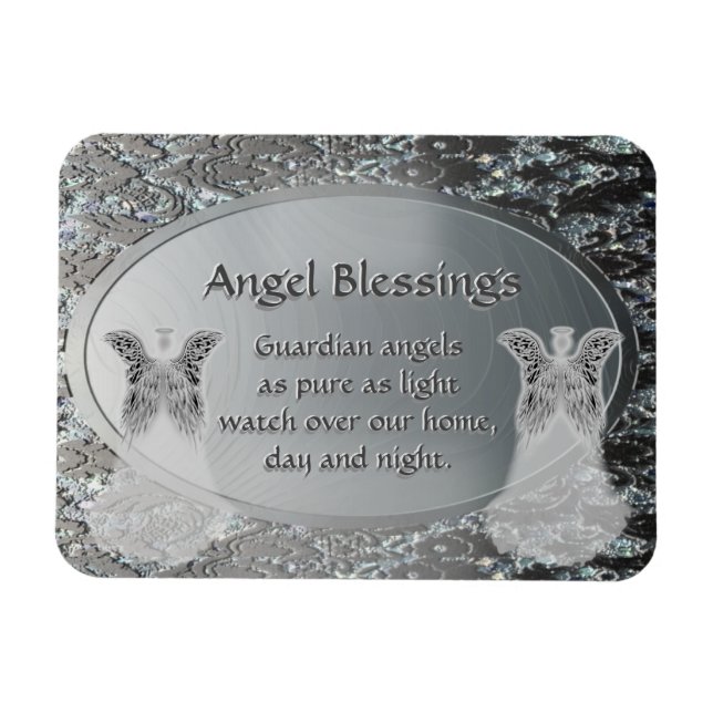 Ímã Bênçãos do Anjo da Guardiã (Horizontal)