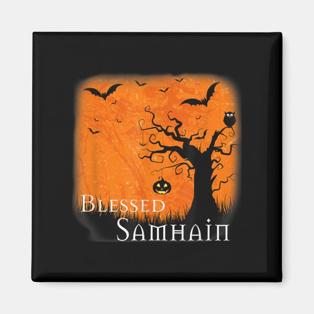 Imã Bendito Samhain Wiccan Celtic Pagan Halloween Witc (Frente)