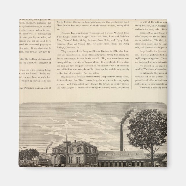 Imã Benedict e Burnham Manfacting Company (Frente)