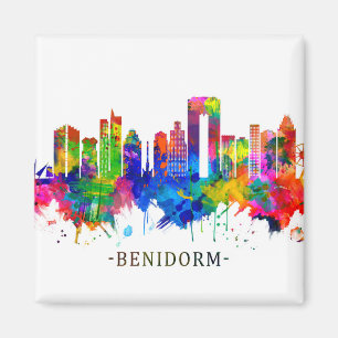 Imã Benidorm Espanha Skyline