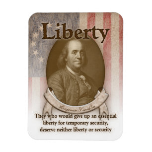 Ímã Benjamin Franklin - liberdade