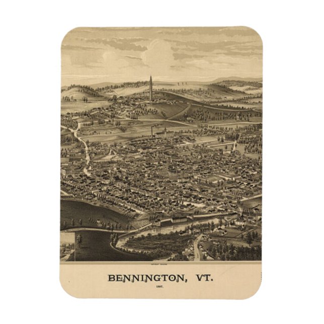 Ímã Bennington Antigo, Vermont (Vertical)