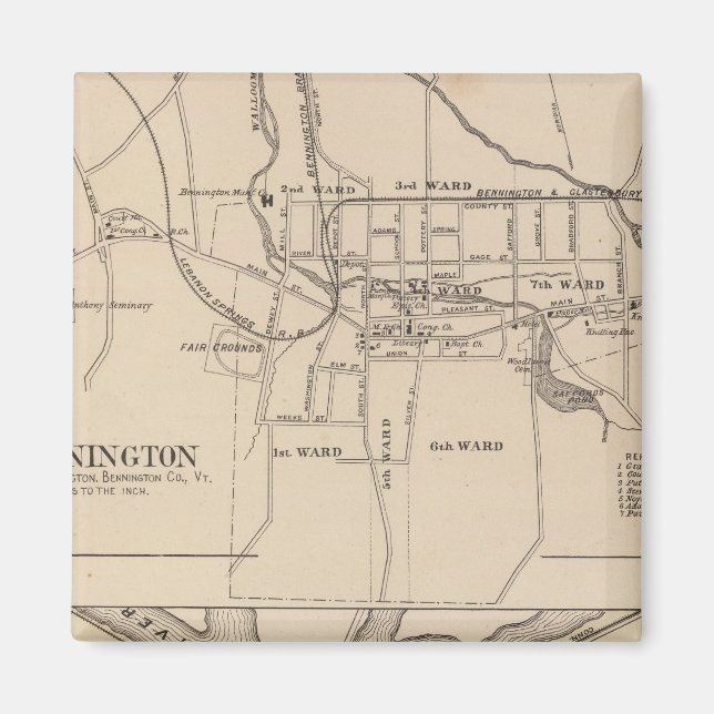 Imã Bennington e Plano de Battleboro (Frente)