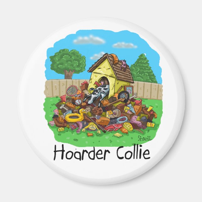 Imã Benny Hoarder Collie Dog Dover (Frente)