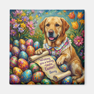 Imã BENNY ~ Labrador e Ovos de Páscoa ~ Ímã
