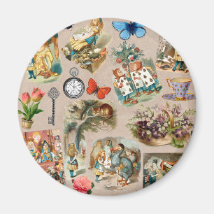 Imã Berçário Alice Colorido Clássico Wonderland Século