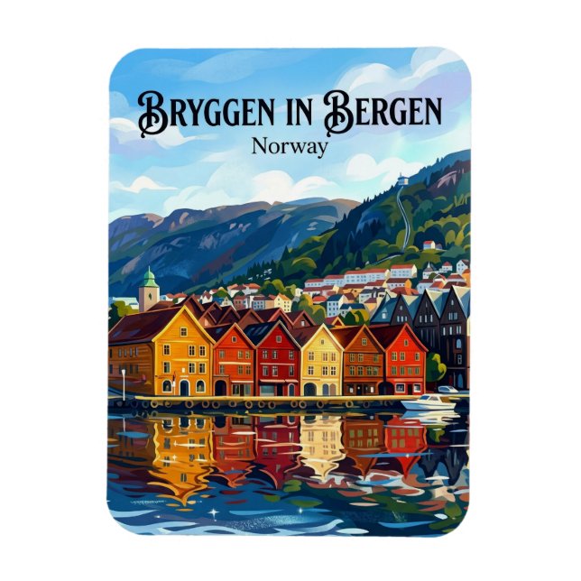 Ímã Bergen Noruega (Vertical)