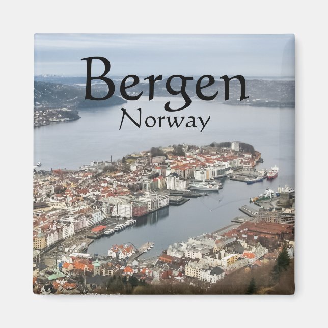 Imã Bergen Norway Souvenir (Frente)