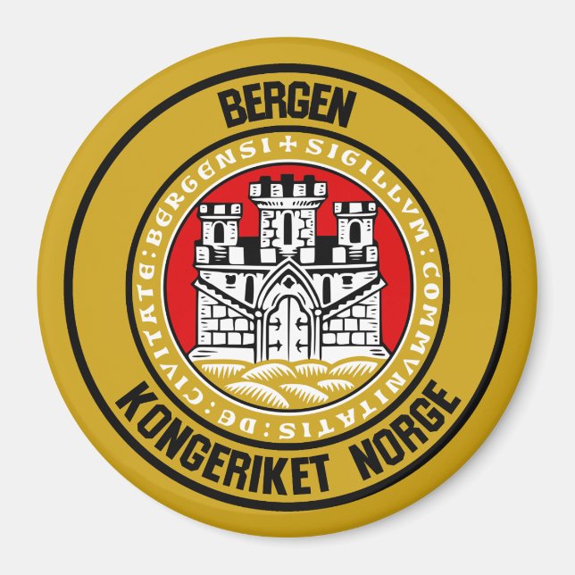 Imã Bergen Round Emblem (Frente)