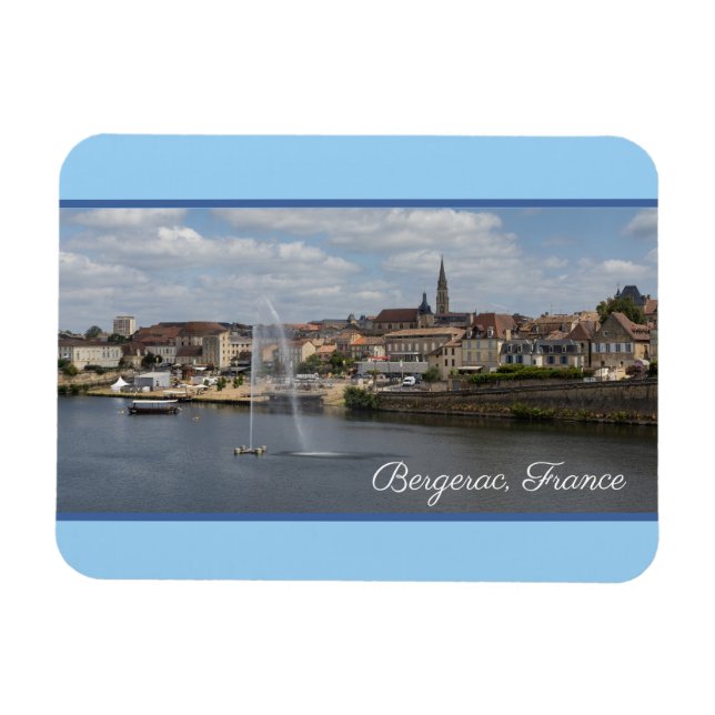 Ímã Bergerac Panorâmica Cityscape França (Horizontal)