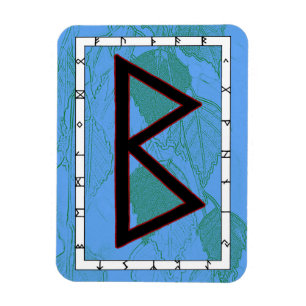 Ímã Berkano Viking Rune Magnet - Mãe Terra!