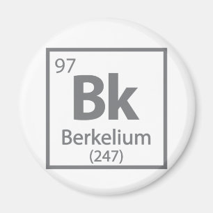 Imã Berkelium - Mesa periódica da ciência de Berkele