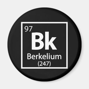 Imã Berkelium - Mesa periódica da ciência de Berkele