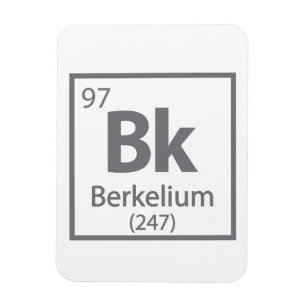 Ímã Berkelium - Mesa periódica da ciência de Berkele