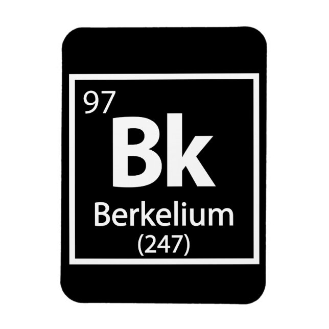 Ímã Berkelium - Mesa periódica da ciência de Berkeley (Vertical)