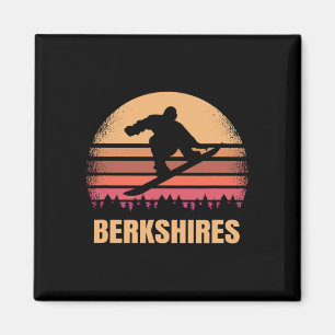 Imã Berkshires Machusets Snowboard no exterior Mães do