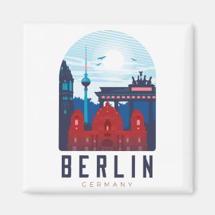 Imã Berlim Alemanha Skyline Magnet