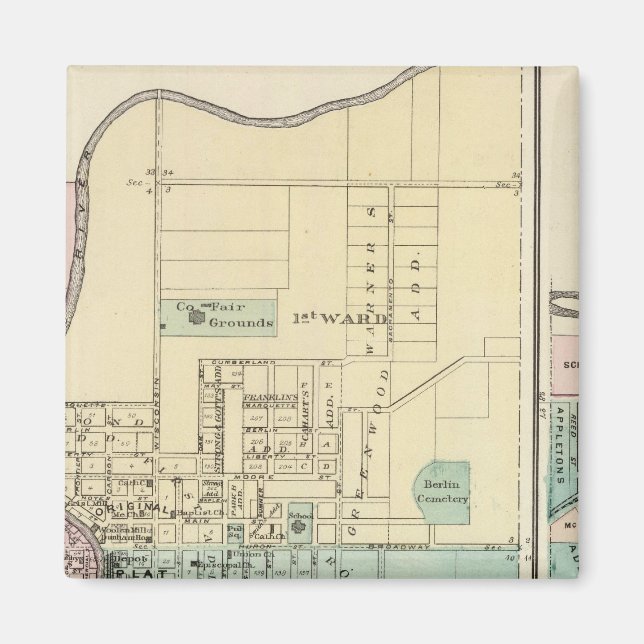 Imã Berlim e Vila de Plymouth (Frente)