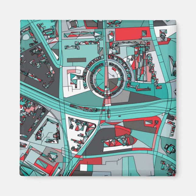 Imã Berlim, Mapa da Alemanha (Frente)