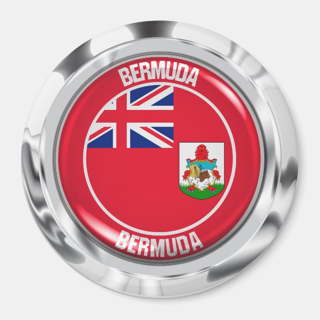 Imã Bermuda Round Emblem (Frente)