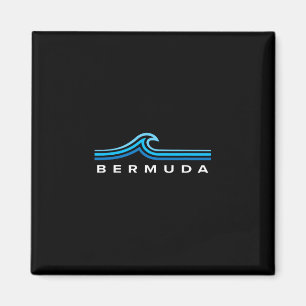 Imã Bermuda Waves Vintage Homens Mulheres Meninas Meni