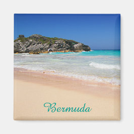 Imã Bermudas Tropical Pink Sand BeachTravel Photo