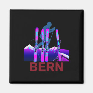 Imã Bern Skiing e Snowboard Retro 90s Bern Ski