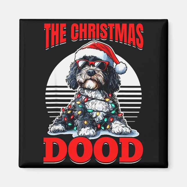Imã Bernedoodle Christmas Dog Breed The Christmas Dood (Frente)