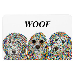 Ímã Bernedoodle, Spaniel e Ouro Doodle Magnet