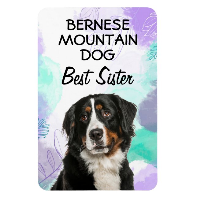Ímã Bernese Mountain Dog Melhor Irmã (Vertical)