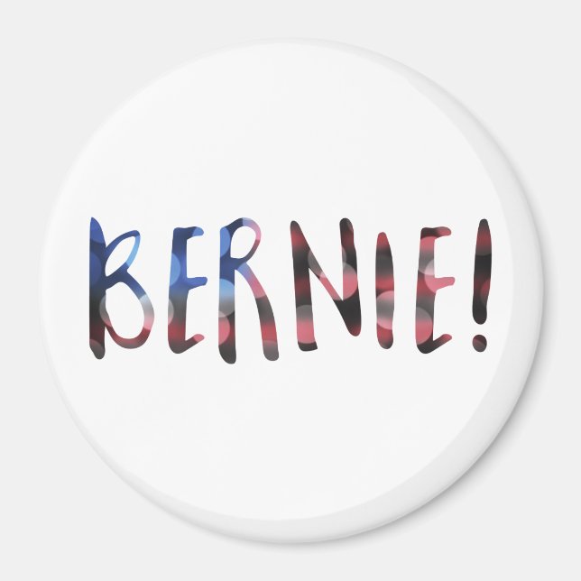 Imã bernie sanders bokeh (Frente)
