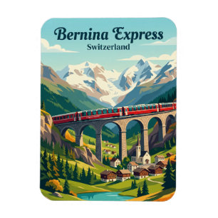 Ímã Bernina Express, Alpes Suíços Suíça